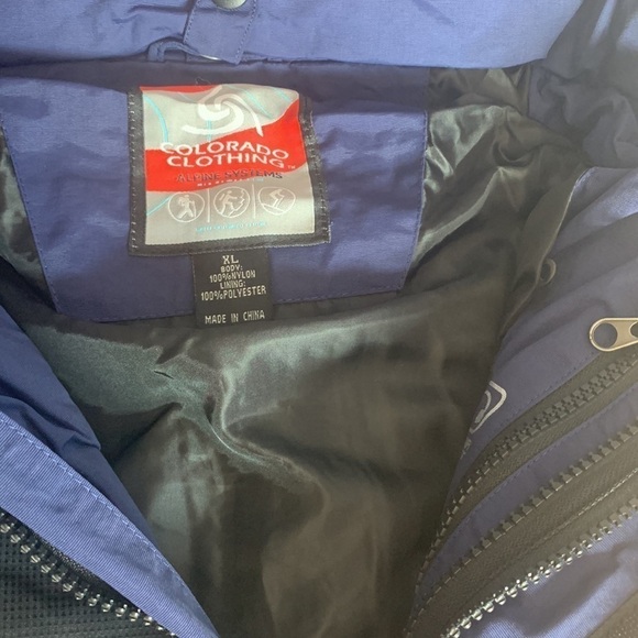COLORADO Summit Anorak Shell Lightweight Men's X-Large XL Jacket Navy Blue Black - Picture 6 of 6